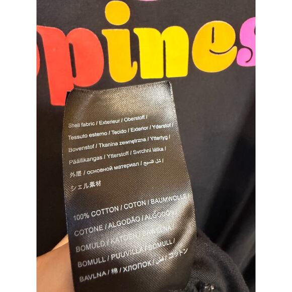 Farm Rio Dress In Happiness Shirt Maxi Black Cotton Dress size LG - Picture 3 of 6